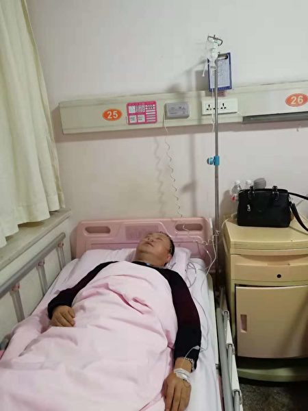 2018年11月11日，鱼化寨村赵姓村民在进村时被黑保安拦下来，暴打他至颅脑损伤、旋晕、耳鸣。（受害人提供）