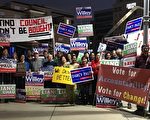 硅谷庫市市議員候選人 選舉日當天催票忙