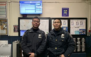 华埠5分局 两名华裔警员亮相