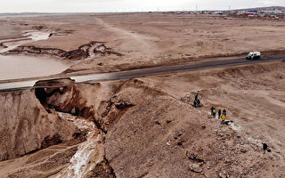 气候异常 世界最干燥沙漠出现水灾致6人死