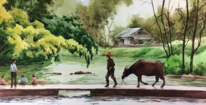 風景画　肉質画【作者不詳】油彩画 戸田彰 風景画 油彩 油絵 絵画 肉筆 額装 美術品 - メルカリ
