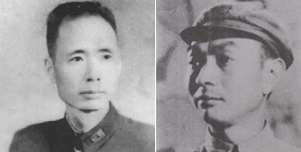 左为1946年任国防部参谋次长的国军中将刘斐，右为1947年任作战厅厅长的郭汝瑰。（公有领域）
