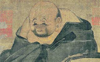 南宋 梁楷《布袋和尚圖》，絹本，上海博物館藏。（公有領域）