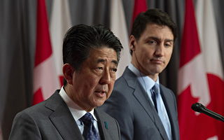 安倍晋三访问加拿大 特鲁多谈推动两国贸易