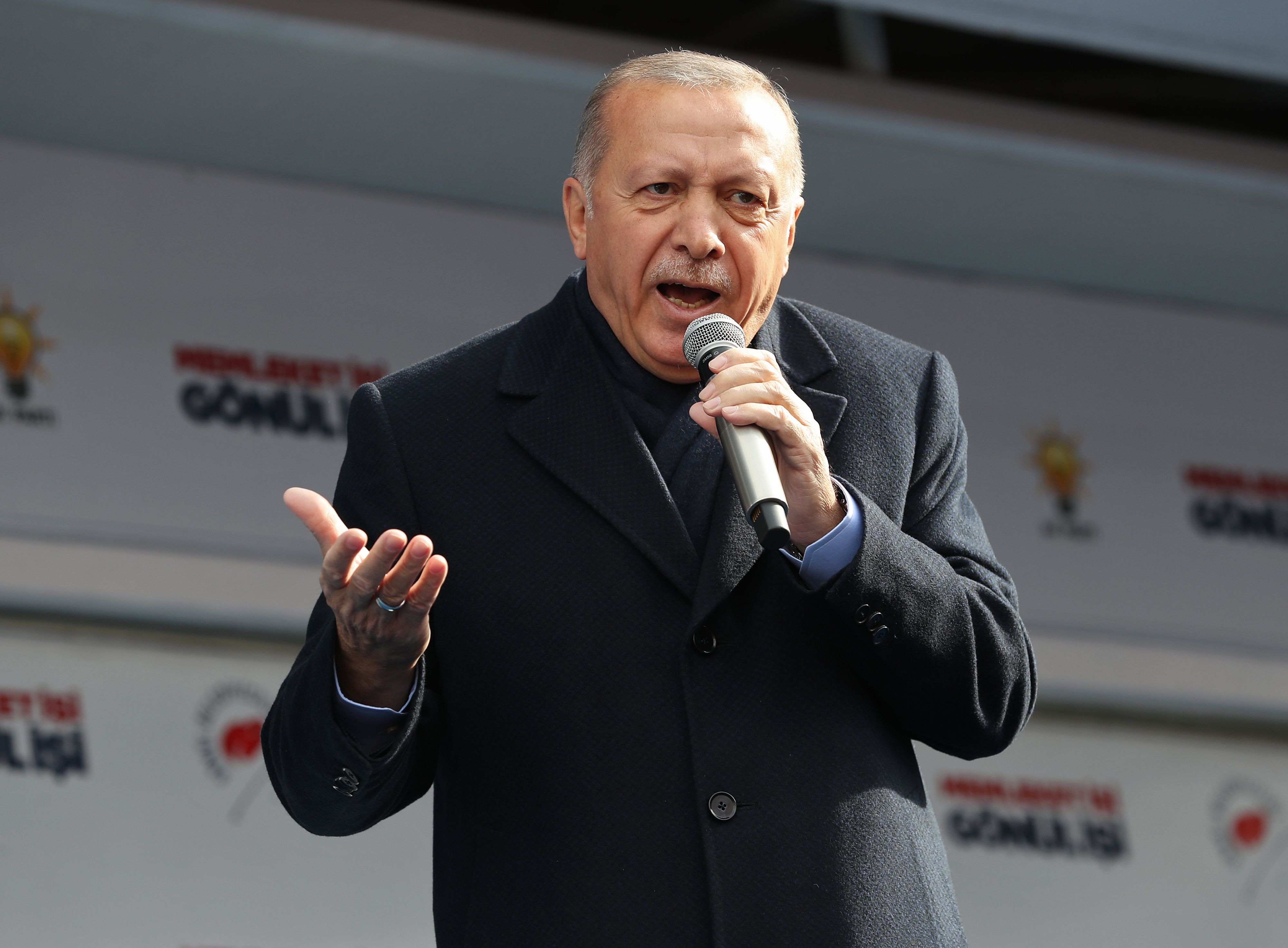 图为土耳其总统雷杰普·塔伊普·埃尔多安（Recep Tayyip Erdogan）。(ADEM ALTAN/AFP/Getty Images)