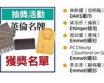 大纪元2019年春季大抽奖（获奖名单）