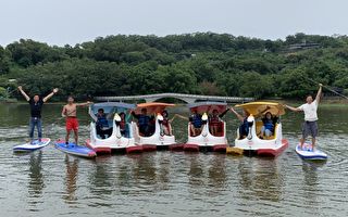 竹市青草湖推出天鵝船 提供遊客新選擇