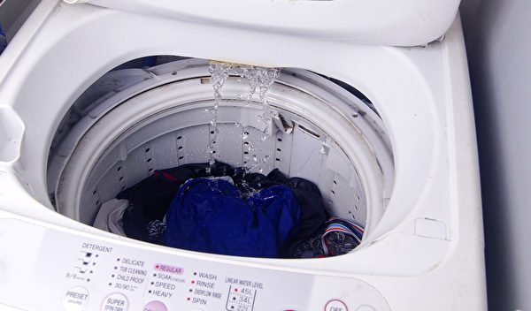 在洗衣槽中，黴菌容易繁殖。(Shutterstock)