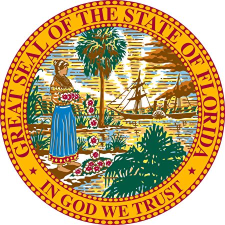 佛羅里達州州徽。（公有領域）