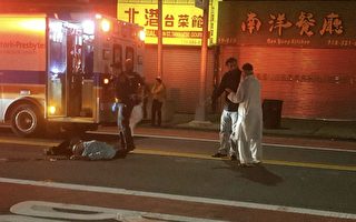 法拉盛缅街一男子横穿马路被撞身亡