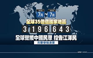 法辦元凶 全球320萬人舉報江澤民反人類罪