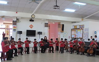 元长国小学童用音乐、舞蹈关怀社区长辈
