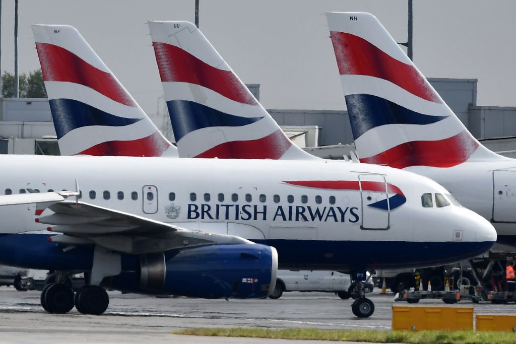 英國航空公司（BA）。(BEN STANSALL/AFP/Getty Images)