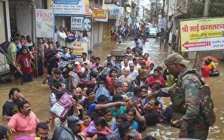 印度洪灾致22死 9地区警戒两万人撤离