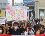 溫哥華港人街頭講反送中 陸留學生對峙