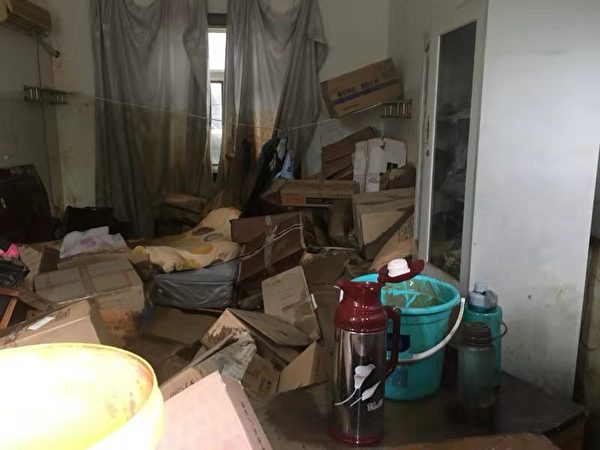 9號颱風「利奇馬」強襲大陸，導致華東地區大面積洪災。安徽宣城市寧國市也是受災地之一。圖為沙埠村一工廠受災情況。（受訪者提供）