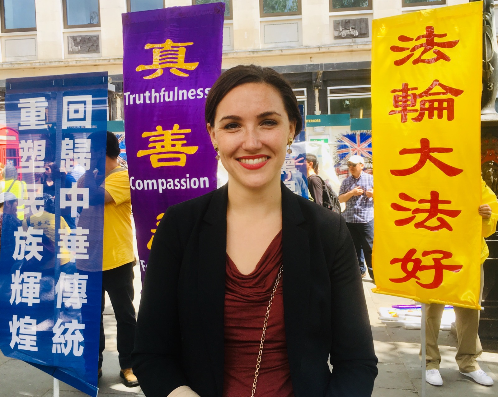 Victoria ledwidge 18歲開始修煉法輪功,如今已有12年。(大紀元)