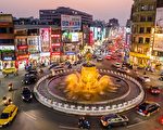 民主圣地喷水圆环 民发挥爱嘉精神共同维护