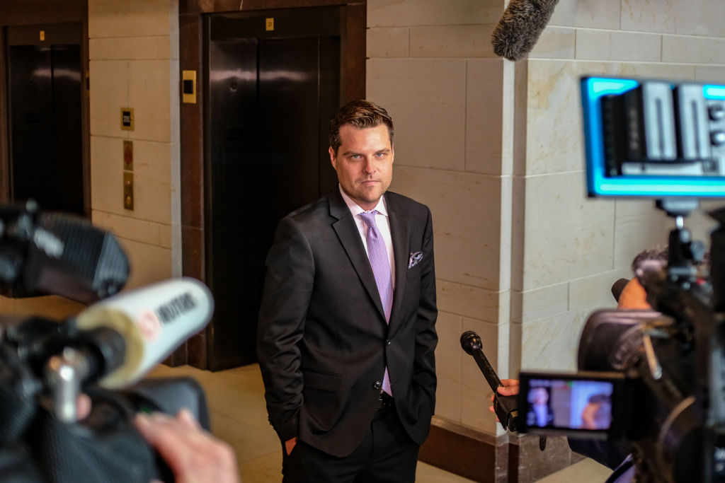 美國會眾議員馬特·蓋茨（Matt Gaetz）(Alex Wroblewski/Getty Images)