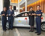回饋社會 竹市知名飯店贈警局偵防車