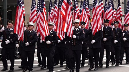 11月11日紐約市慶祝第100屆老兵節。 