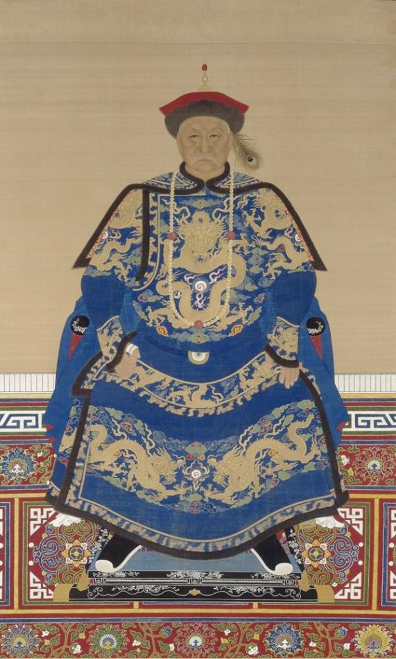 鰲拜朝服像。(公有領域)