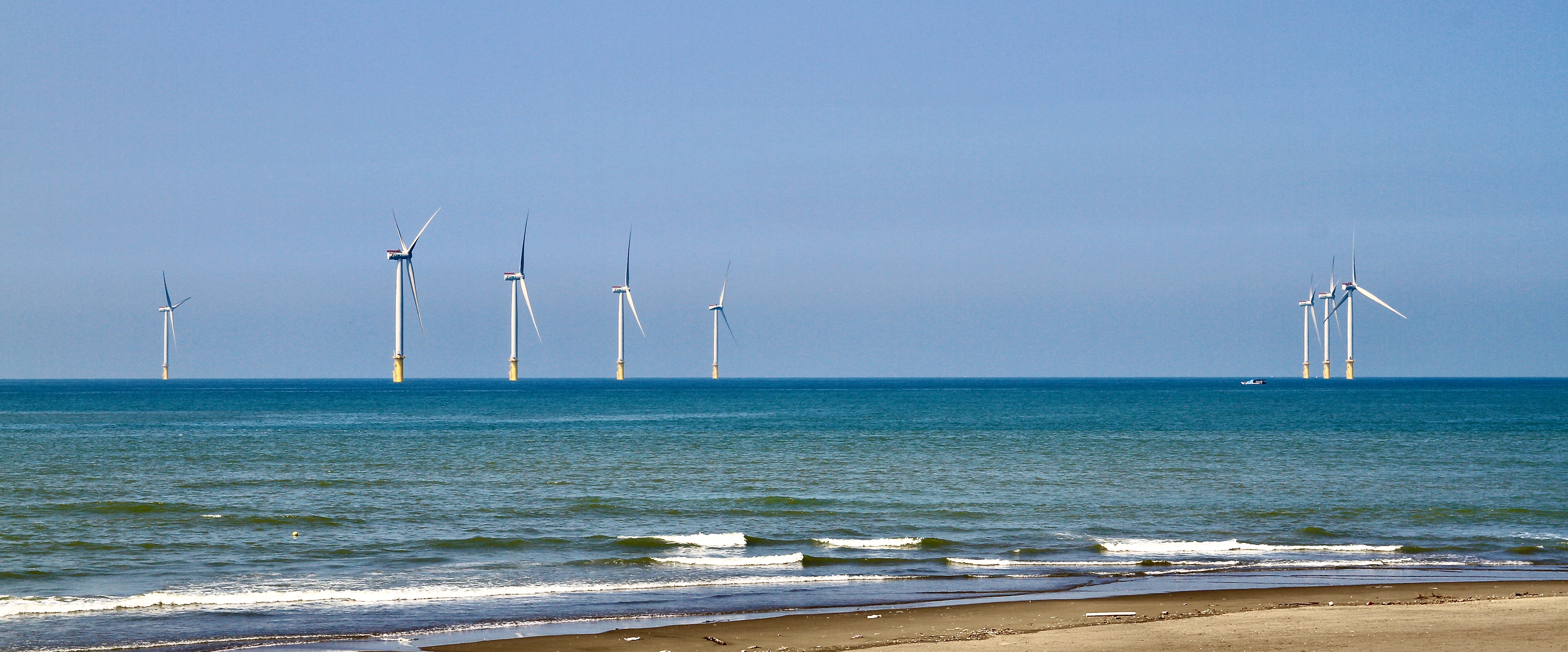 台灣首座商業離岸風場海洋風電正式啟用 綠能 大紀元