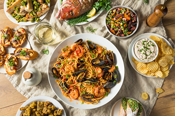 意大利人的聖誕盛宴「七魚宴」。 (Shutterstock)