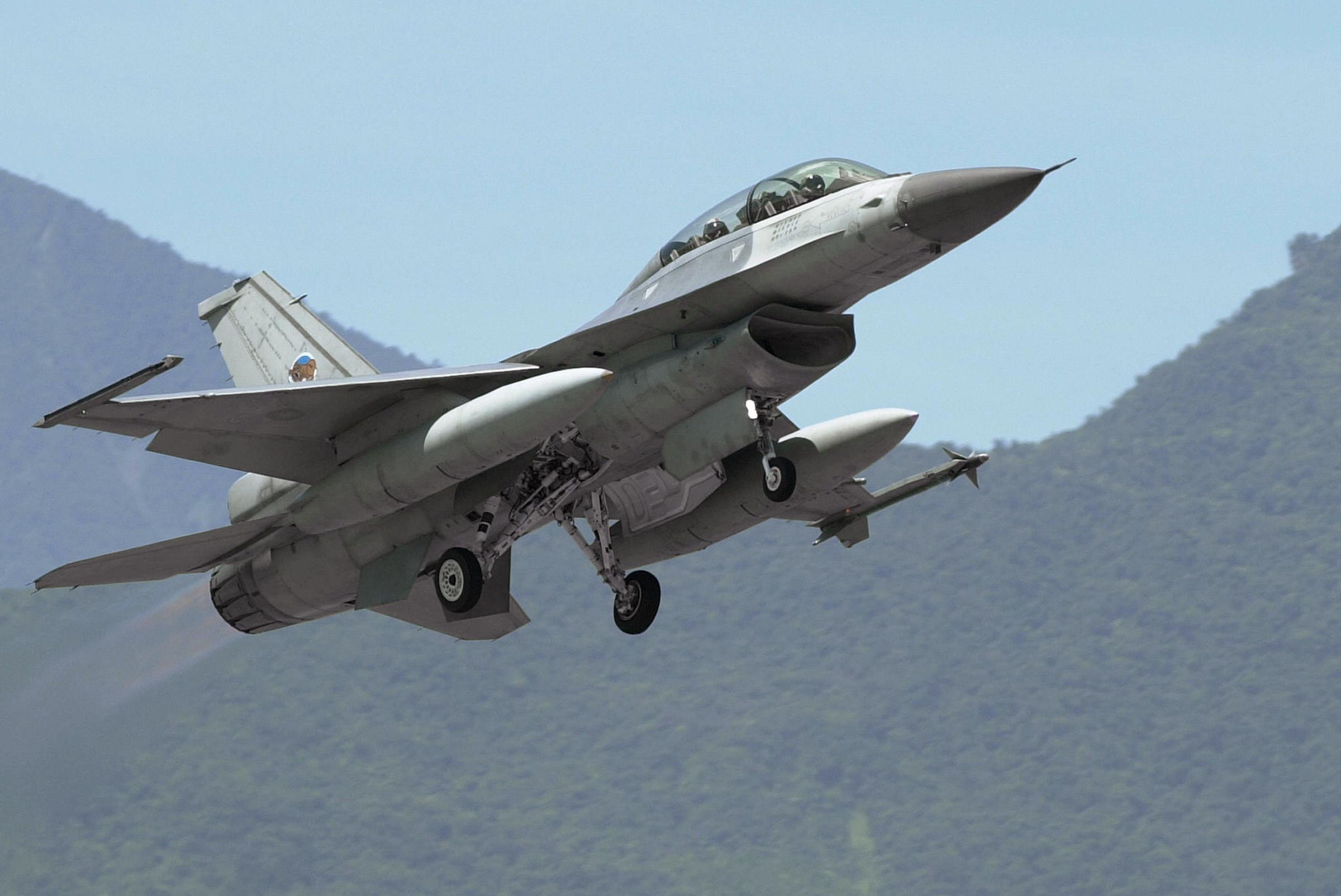 F-16V战机。 (PATRICK LIN/AFP)