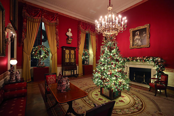 白宮盛裝迎接2019年聖誕節。（Mark Wilson/Getty Images）