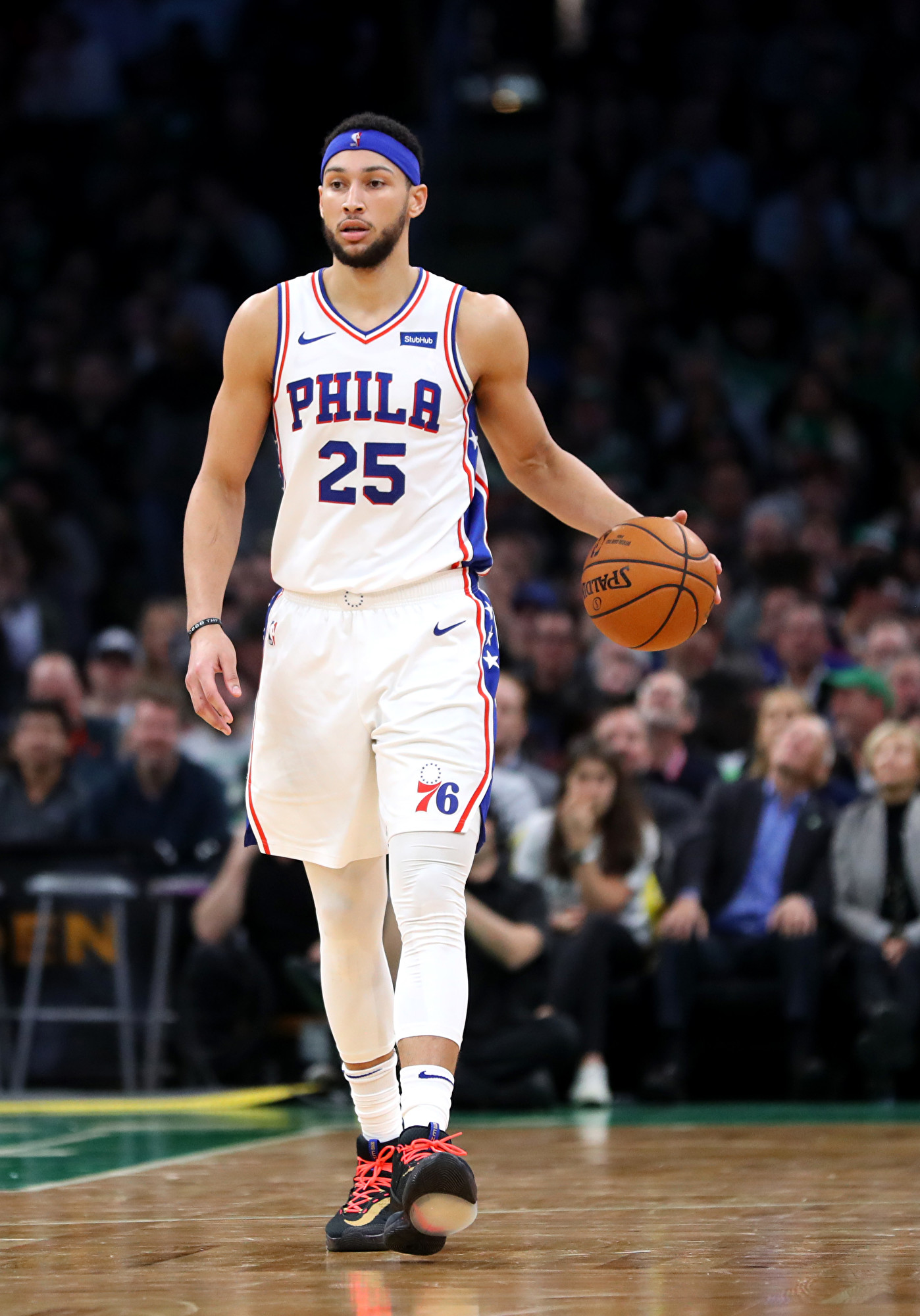 76人新星西蒙斯率隊上演翻盤好戲。( Maddie Meyer/Getty Images)