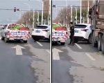 视频：武汉城管拦车抢走四川运来的救灾蔬菜