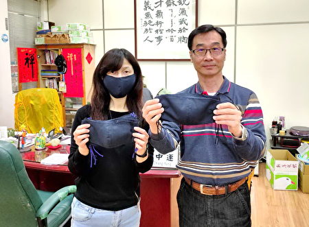 中央大学社区妈妈亲手缝制一批布口罩，送给中央大学第一线防疫工作人员。
