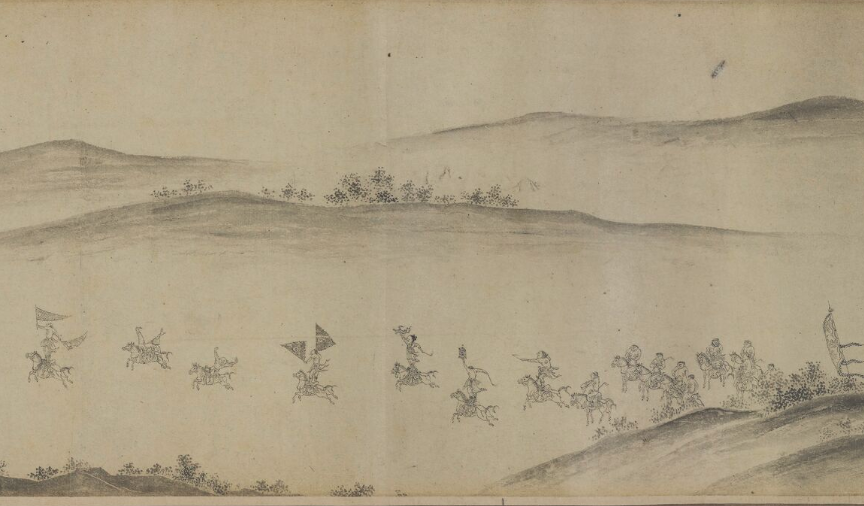 北宋《山陰會戰圖卷》局部。(公有領域)