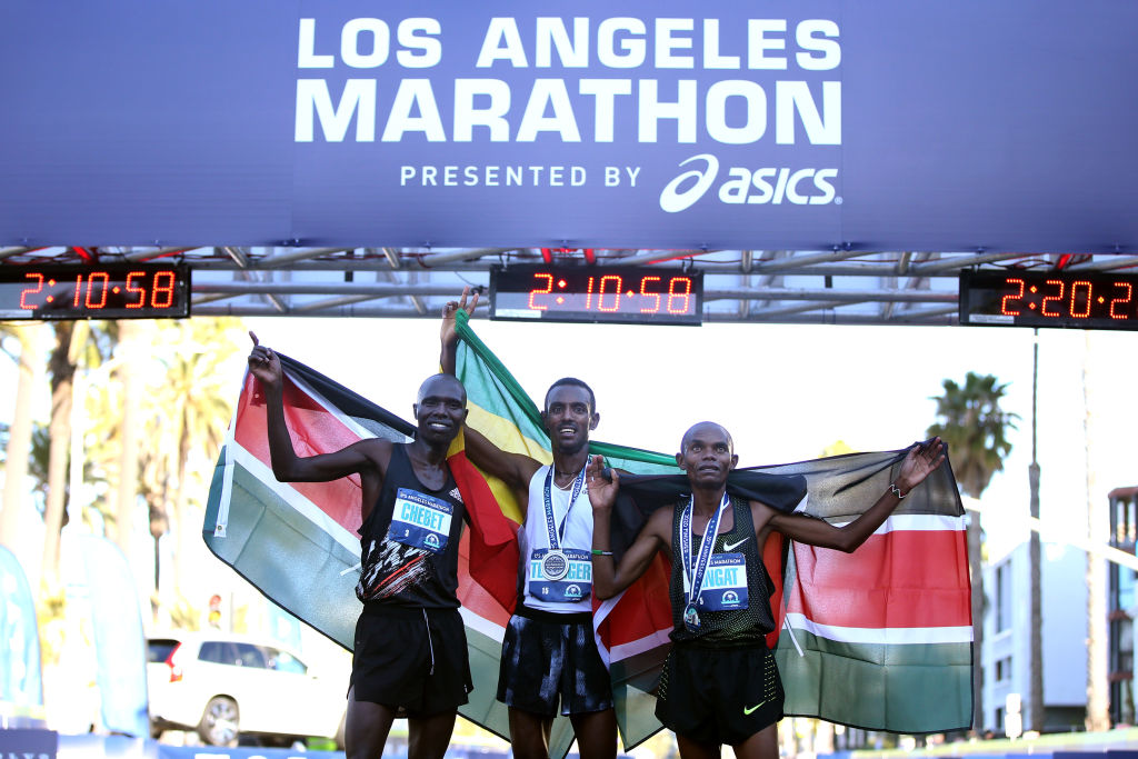 埃塞俄比亚选手获洛杉矶马拉松赛冠军
