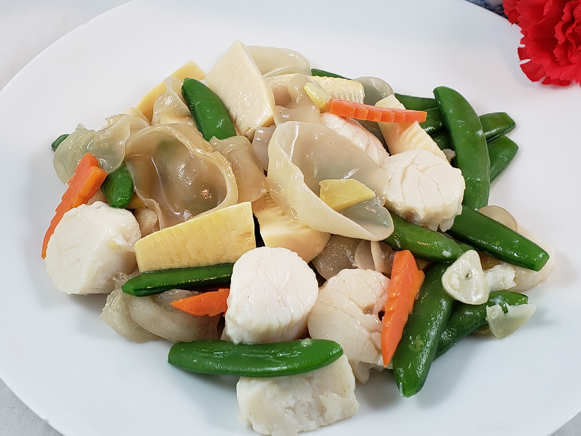 梁廚美食】白木耳甜豆炒帶子〜爽脆鮮甜| 大紀元