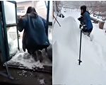 齐齐哈尔遇37年来最大暴雪 积雪最厚2米