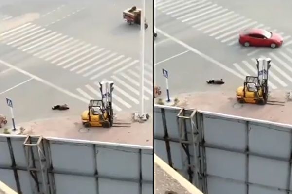 【現場視頻】安徽蚌埠一人倒地抽搐 無人問津