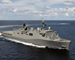 聖安東尼奧級登陸艦 第12艘「勞德岱堡號」下水