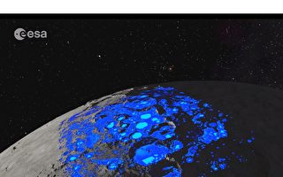 ESA公布月球水資源分布圖
