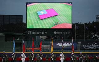 台湾职棒欢呼声外媒称羡 巨幅国旗登国际版面