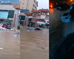 广州暴雨洪涝 汽车没顶 地铁停运 学校停课