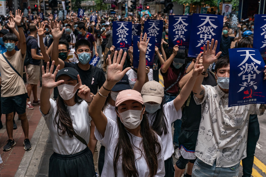 更新 反国安法游行逾百人被捕1女危殆 香港 港人 港版国安法 大纪元
