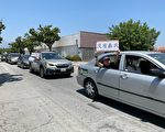 洛杉矶华人区现纪念六四的民主车队