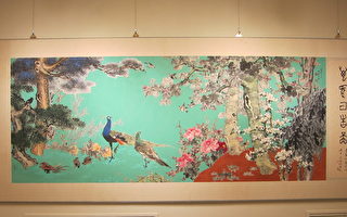 組圖：渡海來台名畫家 95高齡杜簦吟回顧展