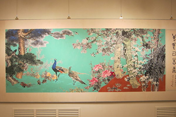 組圖：渡海來台名畫家 95高齡杜簦吟回顧展