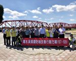 濁水溪揚塵防治 三年有成 政務委員吳澤成率隊視察