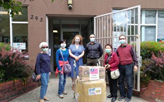 關心社區 加台灣同鄉會捐贈防疫物質