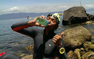 台湾第一位！当天海泳来回龟山岛 游25公里