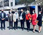 台商“百万口罩赠大洛杉矶”抵橙县